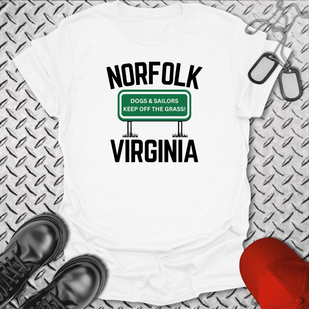 NavyHumor T-Shirt White / S Norfolk, Virginia T-shirt