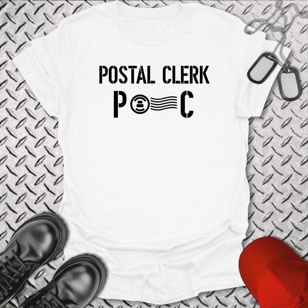 NavyHumor T-Shirt White / S PC - Postal Clerk Insignia T-shirt