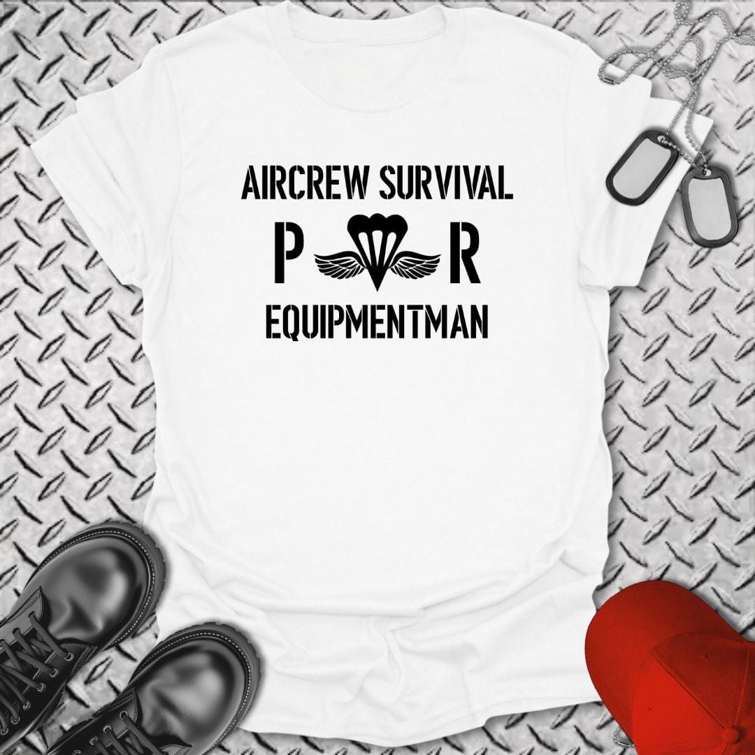 NavyHumor T-Shirt White / S PR - Aircrew Survival Equipmentman Insignia T-shirt