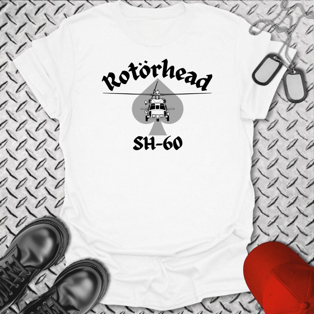 NavyHumor T-Shirt White / S Rotorhead: SH-60 T-shirt