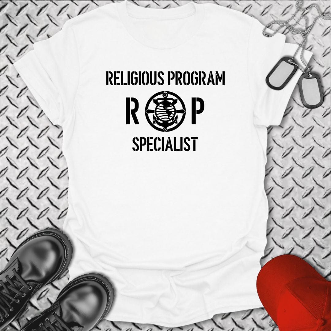 NavyHumor T-Shirt White / S RP - Religious Program Specialist Insignia T-shirt