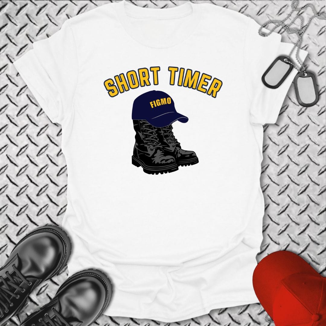 NavyHumor T-Shirt White / S Short Timer - FIGMO T-shirt