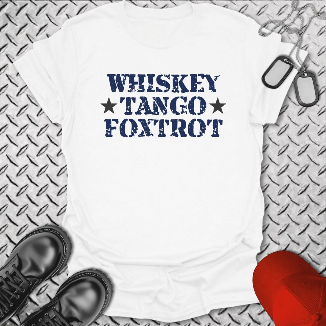 NavyHumor T-Shirt White / S Whiskey Tango Foxtrot T-shirt