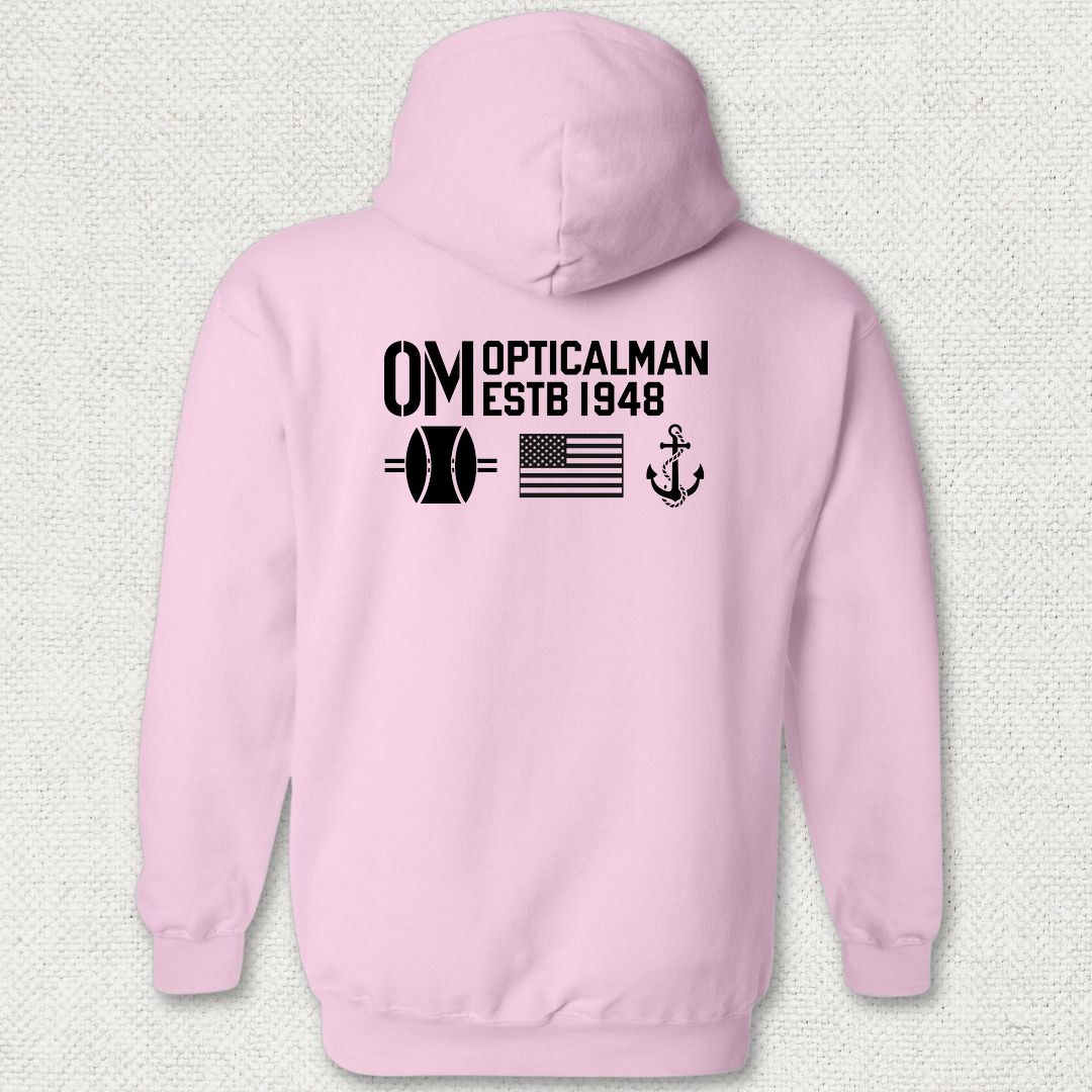 OM - Flag & Anchor Hoodie - Pink