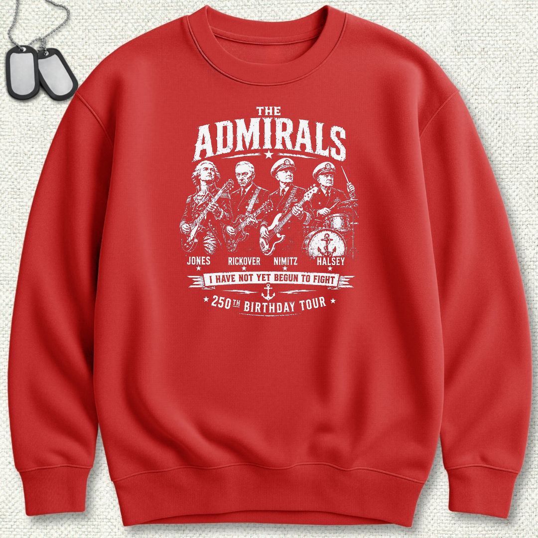 The Admirals - U.S. Birthday Tour Sweatshirt - Red