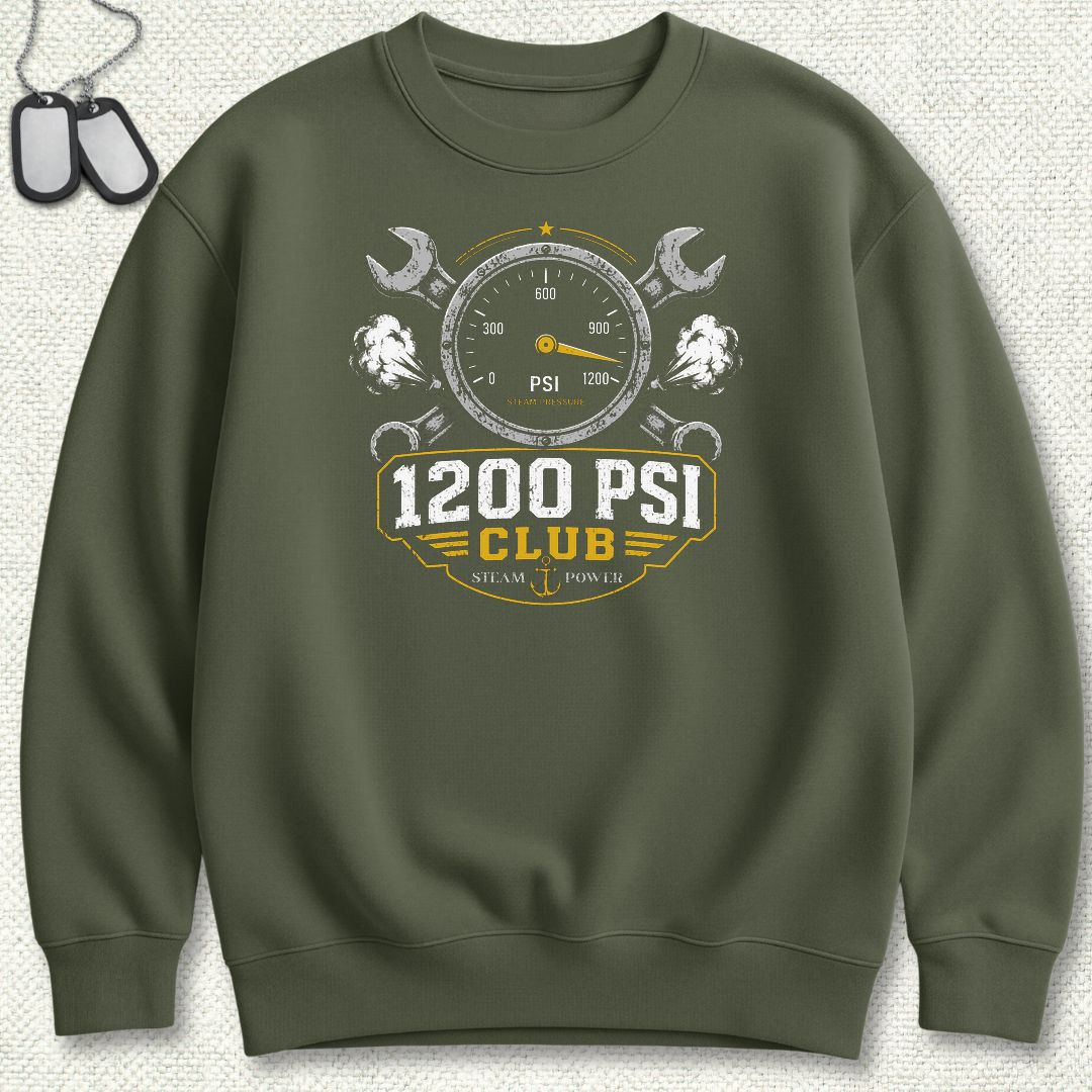 1200 PSI Club Sweatshirt - Military Green