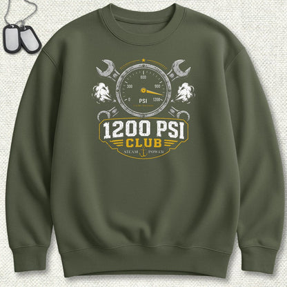 1200 PSI Club Sweatshirt - Military Green