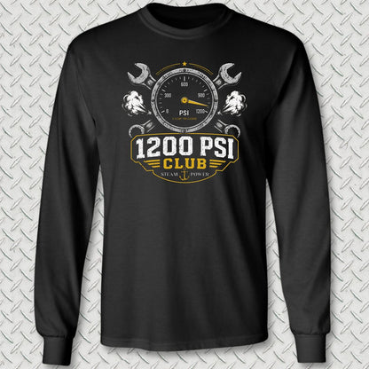 1200 PSI Club Long Sleeve Tee - Black