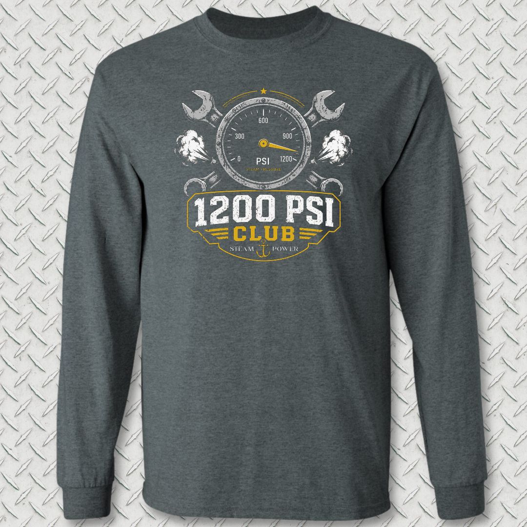 1200 PSI Club Long Sleeve Tee - Dark Heather