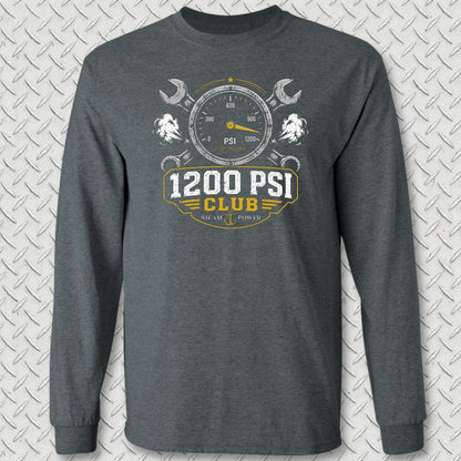 1200 PSI Club Long Sleeve Tee - Dark Heather