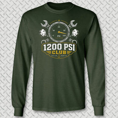 1200 PSI Club Long Sleeve Tee - Forest Green