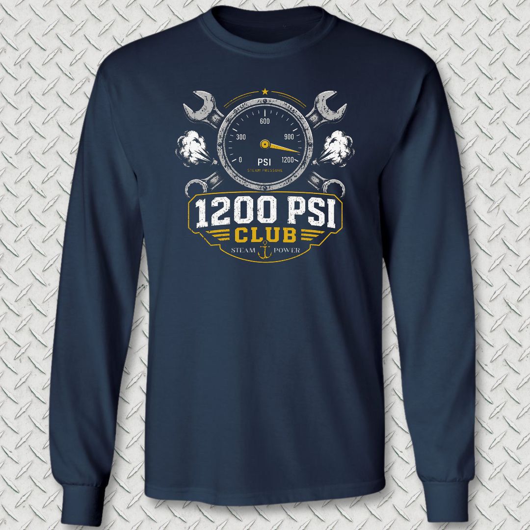 1200 PSI Club Long Sleeve Tee - Navy