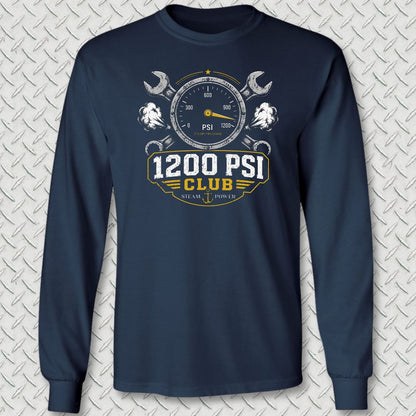 1200 PSI Club Long Sleeve Tee - Navy