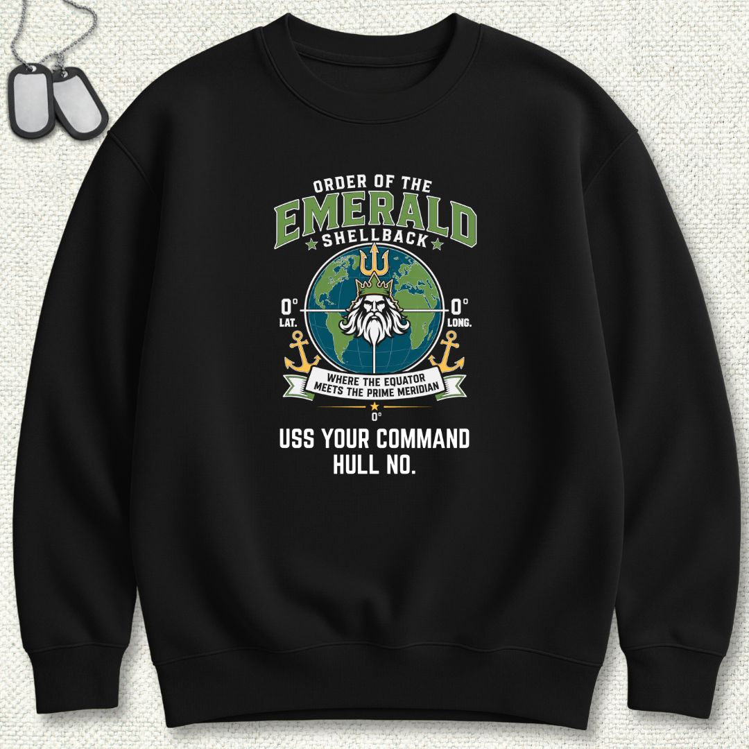 Emerald Shellback - Add Your Command Sweatshirt