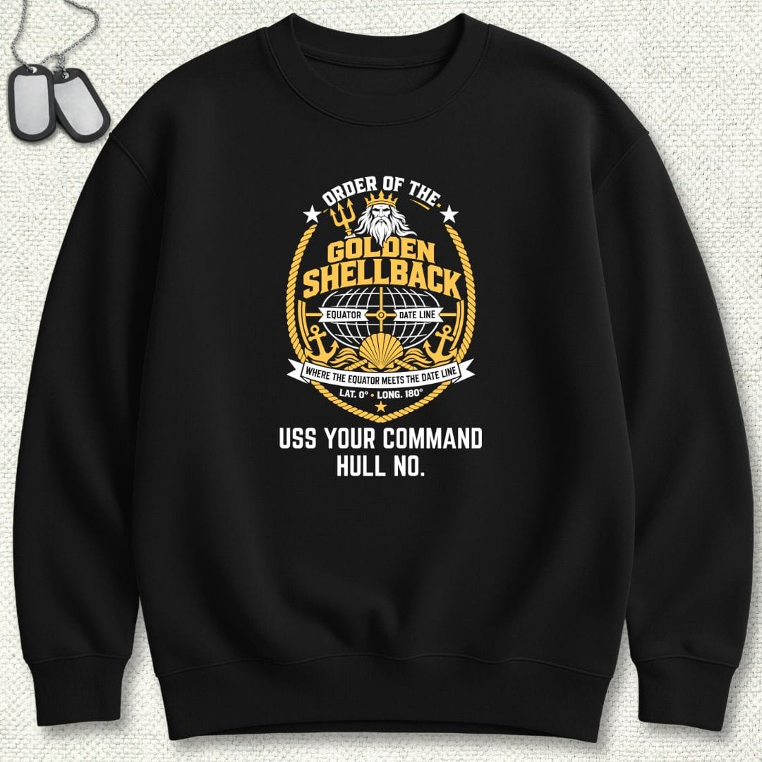 Golden Shellback - Add Your Command Sweatshirt