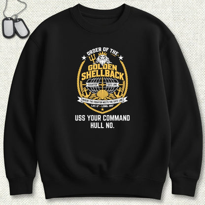 Golden Shellback - Add Your Command Sweatshirt