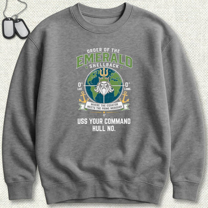Emerald Shellback - Add Your Command Sweatshirt