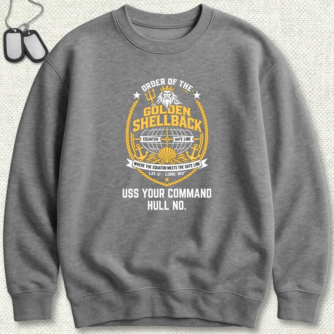 Golden Shellback - Add Your Command Sweatshirt