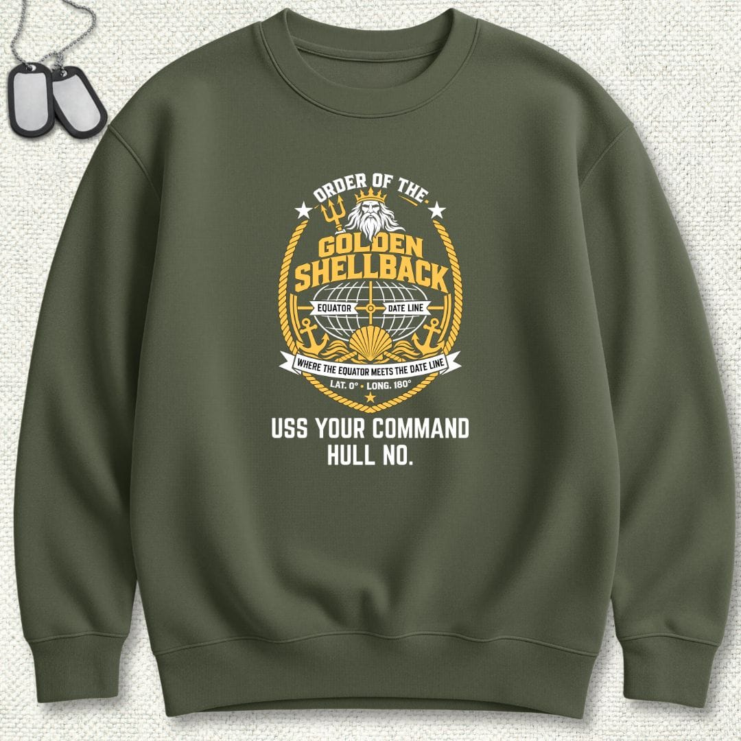 Golden Shellback - Add Your Command Sweatshirt