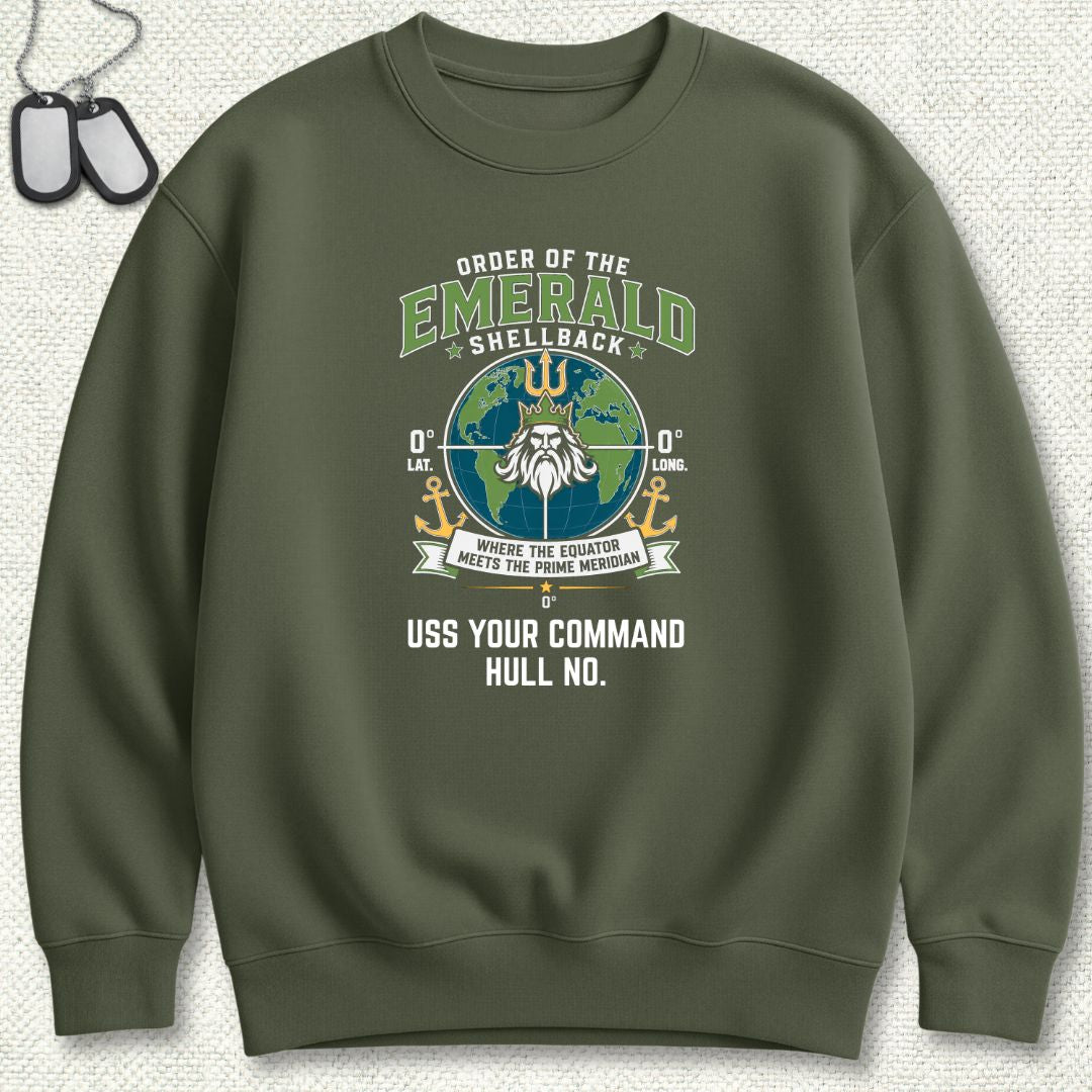 Emerald Shellback - Add Your Command Sweatshirt