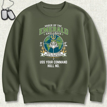 Emerald Shellback - Add Your Command Sweatshirt