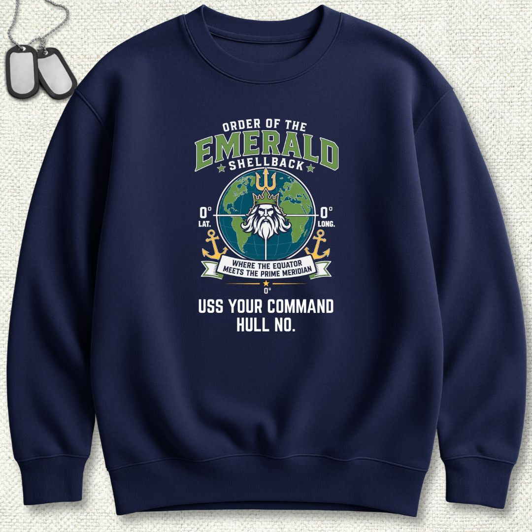 Emerald Shellback - Add Your Command Sweatshirt