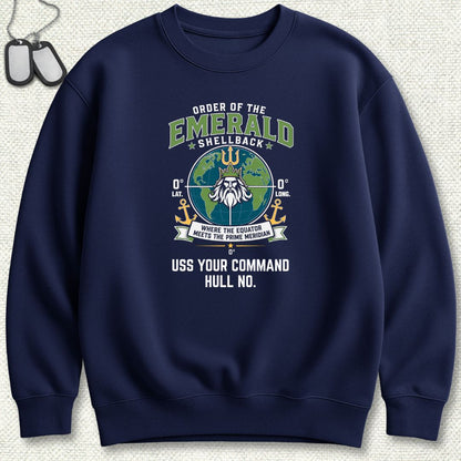 Emerald Shellback - Add Your Command Sweatshirt