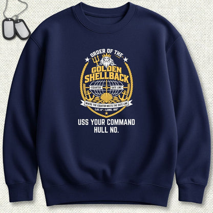 Golden Shellback - Add Your Command Sweatshirt