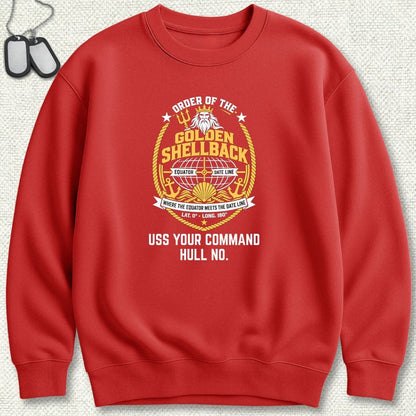 Golden Shellback - Add Your Command Sweatshirt
