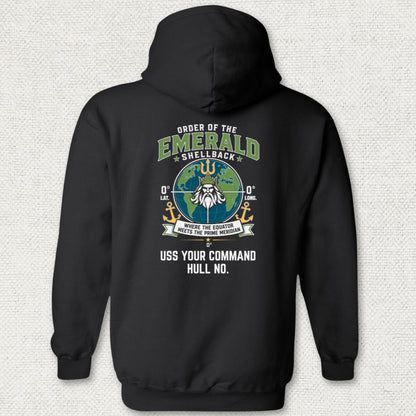 Emerald Shellback - Add Your Command Hoodie