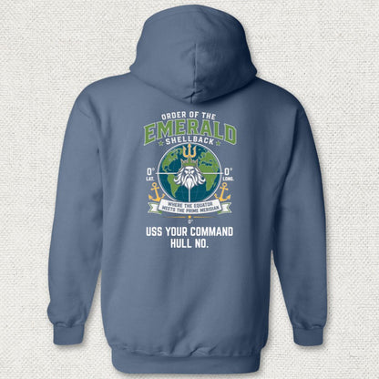 Emerald Shellback - Add Your Command Hoodie