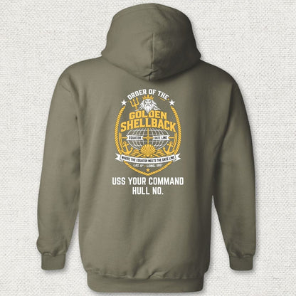 Golden Shellback - Add Your Command Hoodie