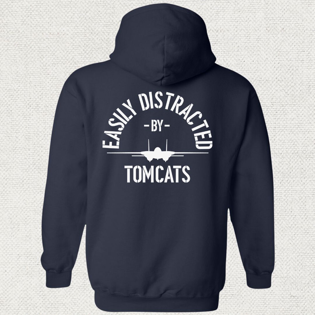 Easily Distracted By Tomcats Hoodie