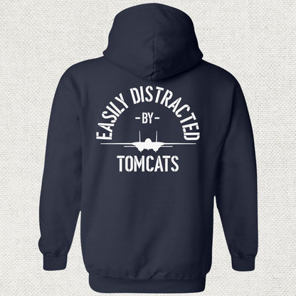 Easily Distracted By Tomcats Hoodie