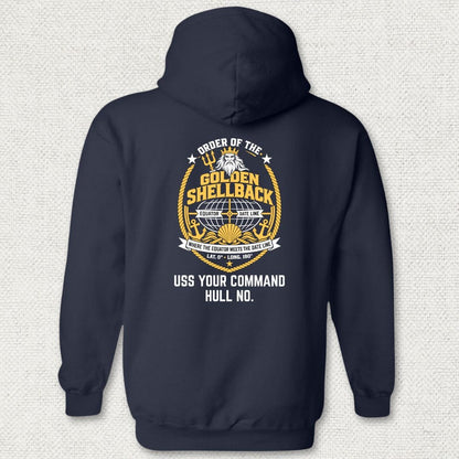 Golden Shellback - Add Your Command Hoodie