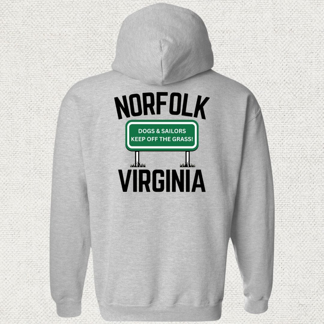 NavyHumor Hoodie Sport Grey / S Norfolk, Virginia Hoodie