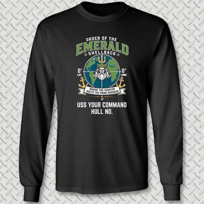 Emerald Shellback - Add Your Command Long Sleeve Tee