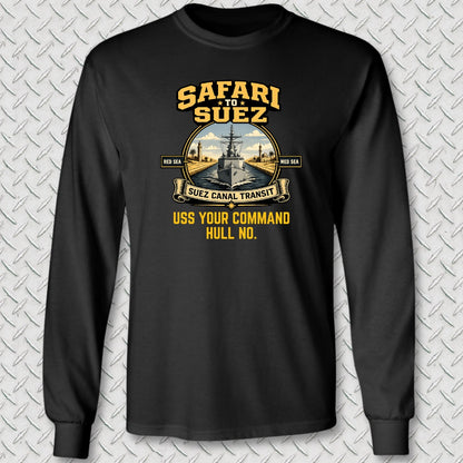 Safari to Suez - Add Your Command Long Sleeve Tee