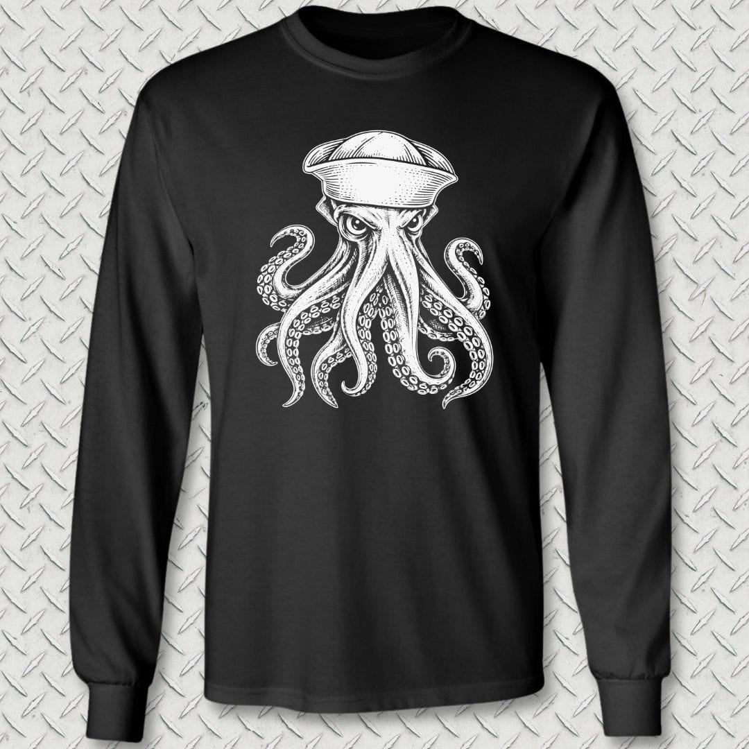 Salty Squid Long Sleeve Tee