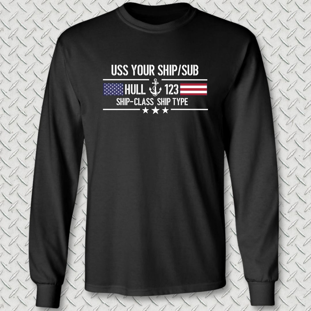 Flag & Anchor - Add Your Command Long Sleeve Tee