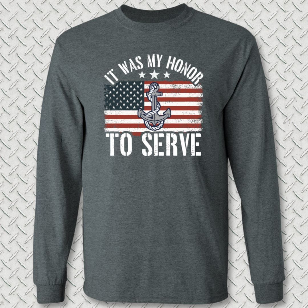 My Honor To Serve (Flag) Long Sleeve Tee
