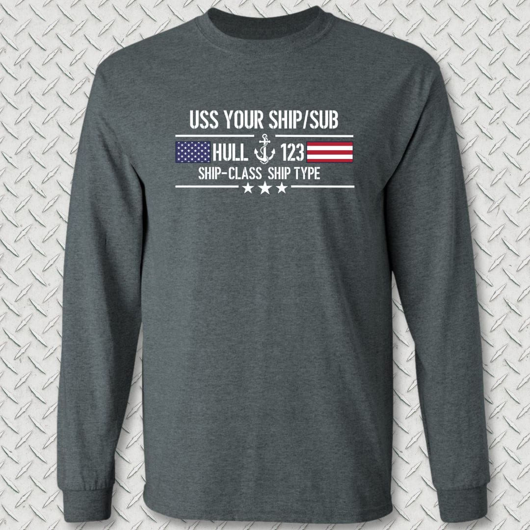 Flag & Anchor - Add Your Command Long Sleeve Tee