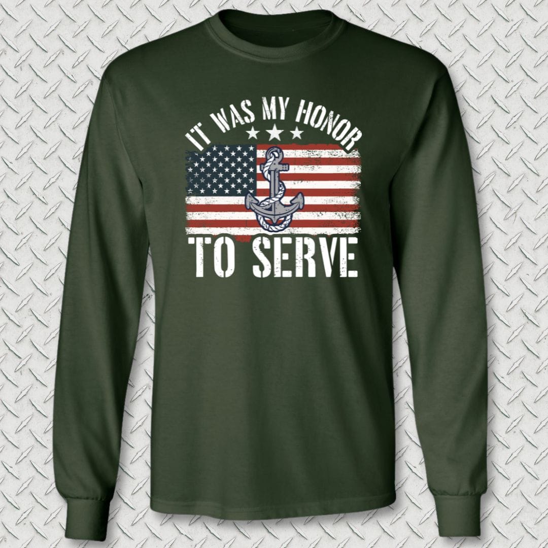 My Honor To Serve (Flag) Long Sleeve Tee