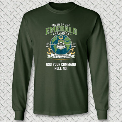 Emerald Shellback - Add Your Command Long Sleeve Tee