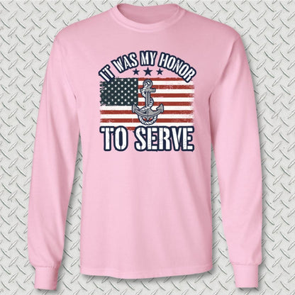 My Honor To Serve (Flag) Long Sleeve Tee