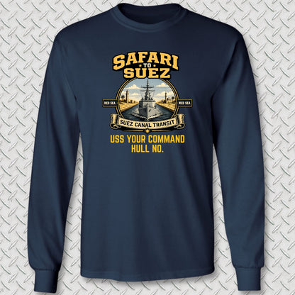Safari to Suez - Add Your Command Long Sleeve Tee