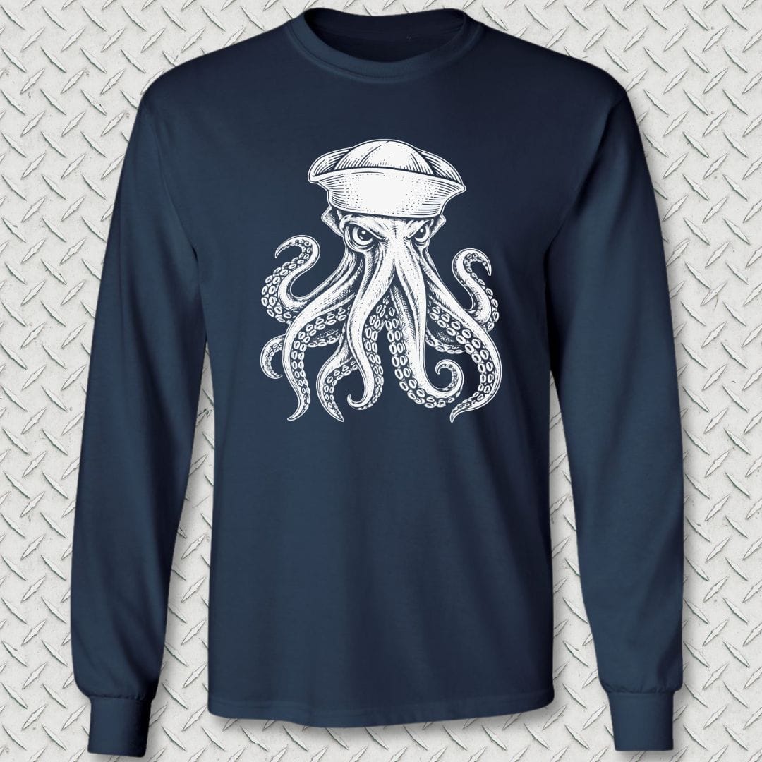 Salty Squid Long Sleeve Tee
