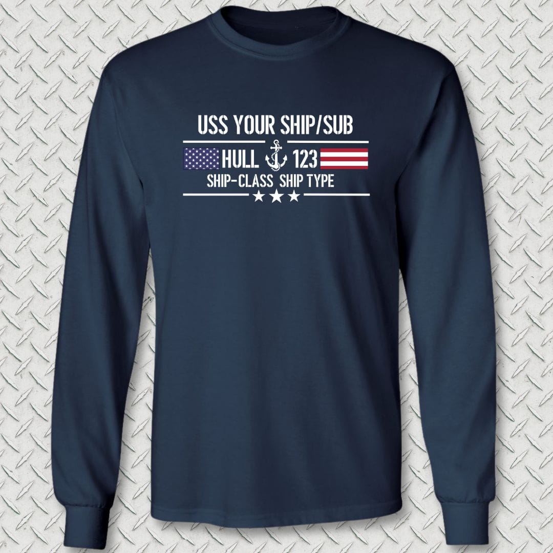 Flag & Anchor - Add Your Command Long Sleeve Tee