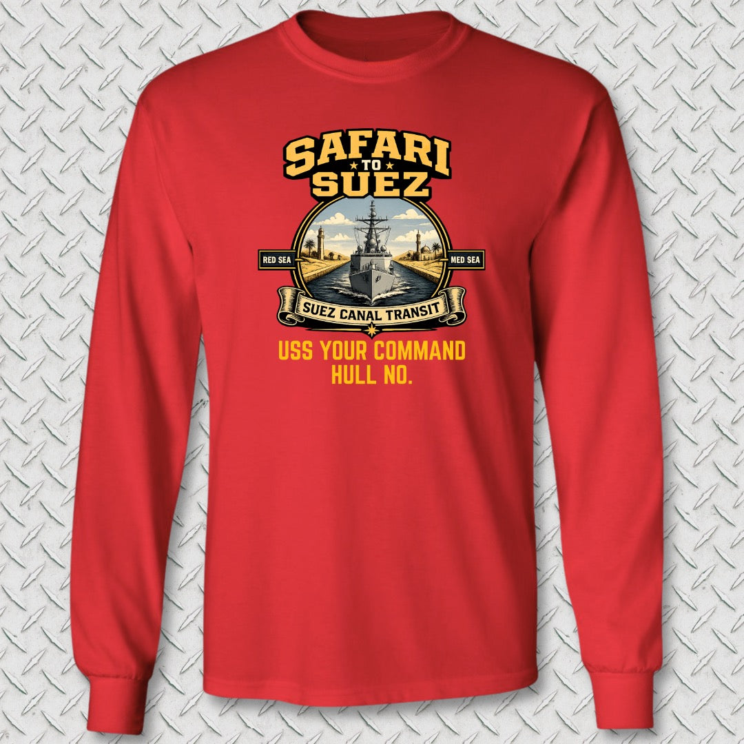 Safari to Suez - Add Your Command Long Sleeve Tee