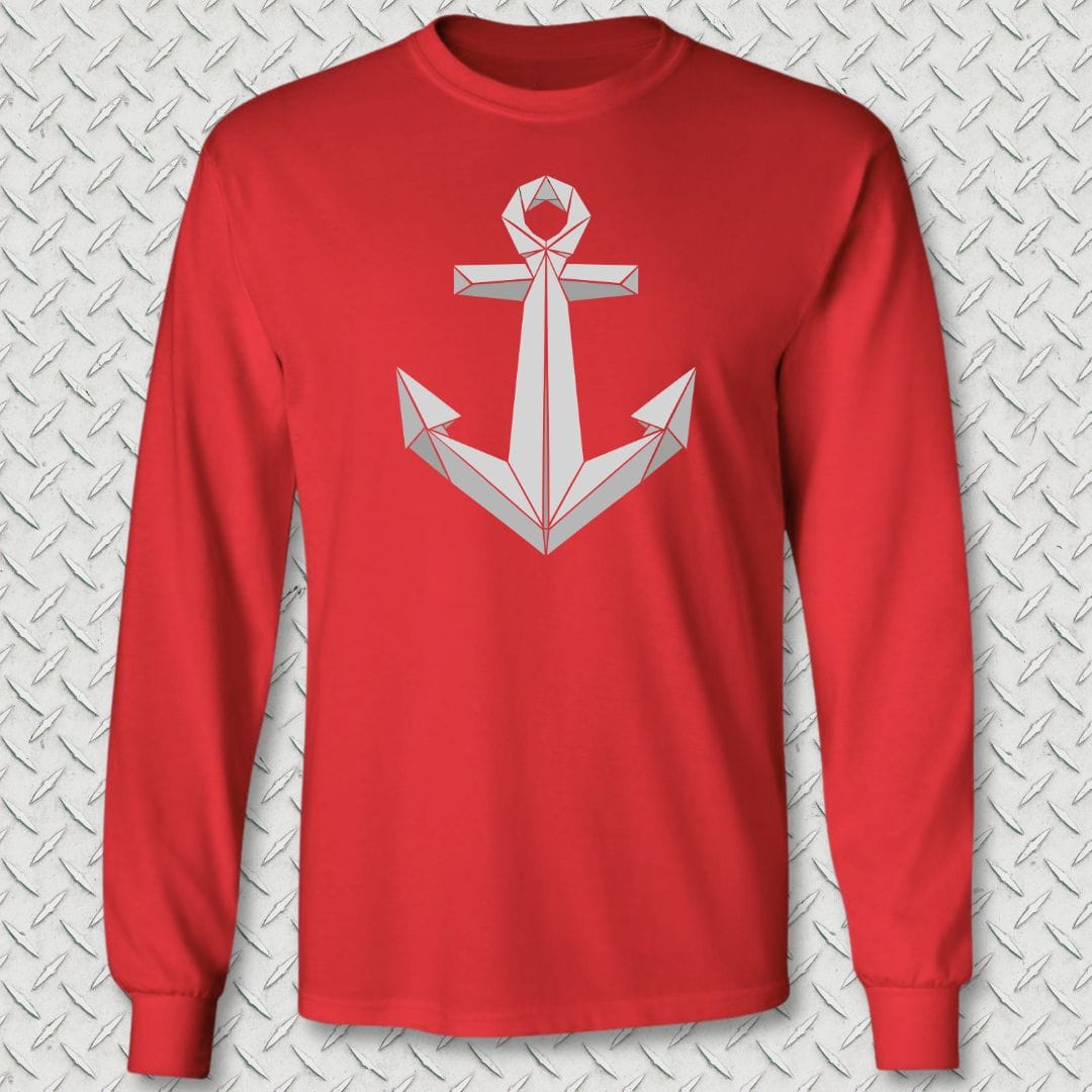 Origami Anchor Long Sleeve Tee